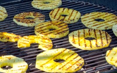 Grilled Pineapple with Lime, Chilli and Rosemary